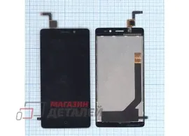 Дисплей (экран) в сборе с тачскрином для ZTE Blade V2 Lite, Blade A450 черный