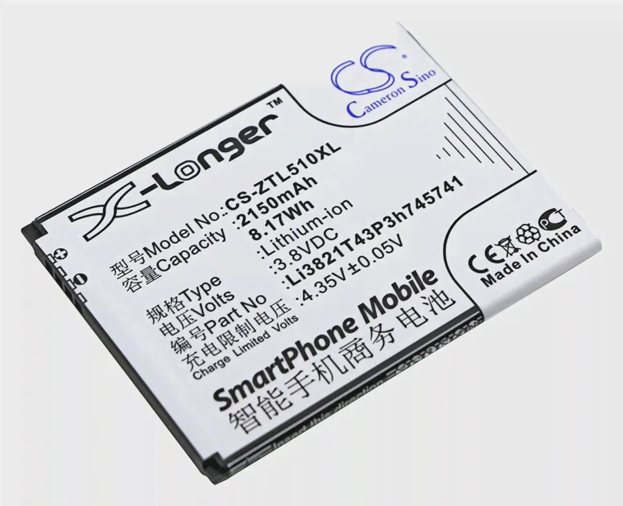 Аккумулятор CameronSino CS-ZTL510XL для ZTE Blade L5, Blade L5 Plus-0