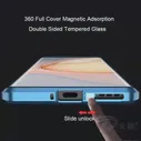 🛍 360 полностью Магнитный чехол для ZTE Nubia Z40 Pro, металлический защитный чехол для камеры, стеклянный чехол, алюминиевый бампер для Nubia Z40 Pro Чехол для телефона, чехол