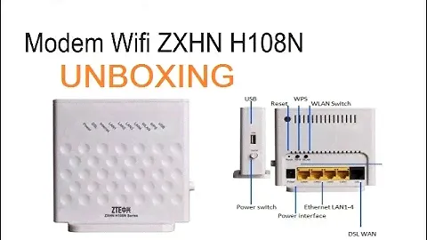 ZTE ZXHN H108N V2.5 UNBOXING ROUTER-WIFI