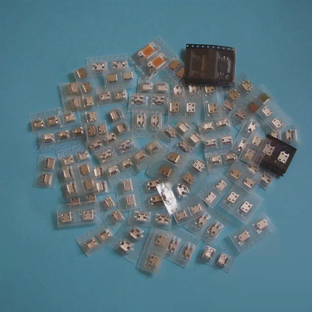 125 шт. 62 модели, разъем Micro USB Jack, разъем для зарядки ZTE Lenovo Huawei Samsung Iphone, мобильный телефон, планшет