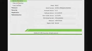 ZTE F601C - CATV   Configuration - The ZTE F601C is an Optical Network Terminal (ONT)