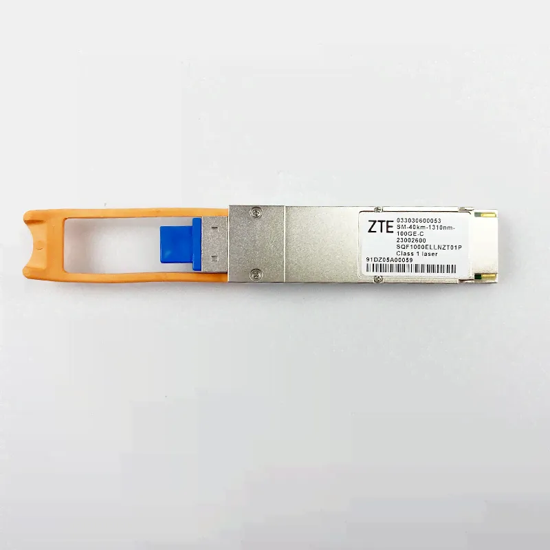 ZTE 100GE 1310nm SM 40km C-temp QSFP28 Module SQF1000ELLNZT01P FIM37801/336 SPQ-CE-ER-CDFL-ZT1