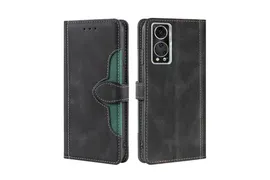 Чехол-книжка MyPads на ZTE Axon 30 5G / ЗТЕ Аксон 30,шляпа графика,черный