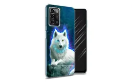 Чехол Awog на ZTE Blade V40 Vita / ЗТЕ Блейд V40 Вита "Белоснежный волк"