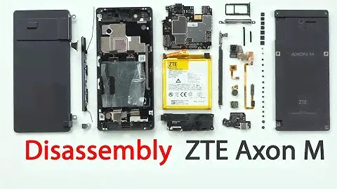 How to open ZTE Axon M  How to disassembly and setup back ZTE Axon M