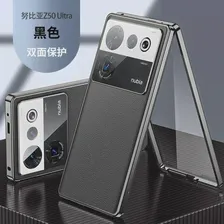 Чехол ZTE Nubia Z50 Ultra NX712J для Всего Тела, Прозрачное Переднее Стекло, Твердая Обложка с задней панелью, Чехол из Искусственной кожи для Nubia Z50 Ultra 5G