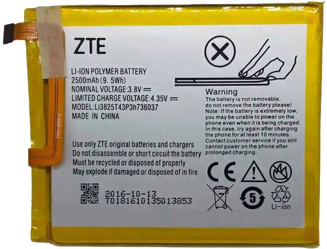 Аккумулятор ZTE Blade A2/Blade V7 lite (Li3825T43P3h736037) Оригинал-0