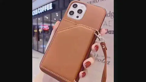 PU Leather Long Straps crossbody wallet phone case Wholesale