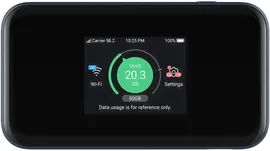 ZTE MU5001 Black Hotspot Pebble 5G 4G Category 22 WiFi 6 4500mAh Battery with Fast Charge