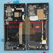 Оригинальный Amoled Для ZTE Axon 40 Ultra 5G LCD A2023P Экран дисплея + Рамка Сенсорной панели Дигитайзер Для ZTE Axon 50 Ultra ЖК-дисплей