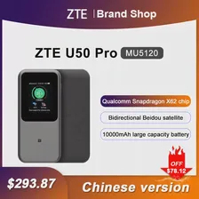 Разблокированный оригинальный ZTE Portable Wi -Fi 5G Router MU5120 Wi -Fi 6 10000MAH 3600 Мбит / с NSA+SA Mobile Hotspot 5G маршрутизатор с SIM -картой слотом