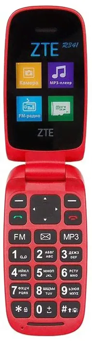ZTE Мобильный телефон ZTE R341, красный