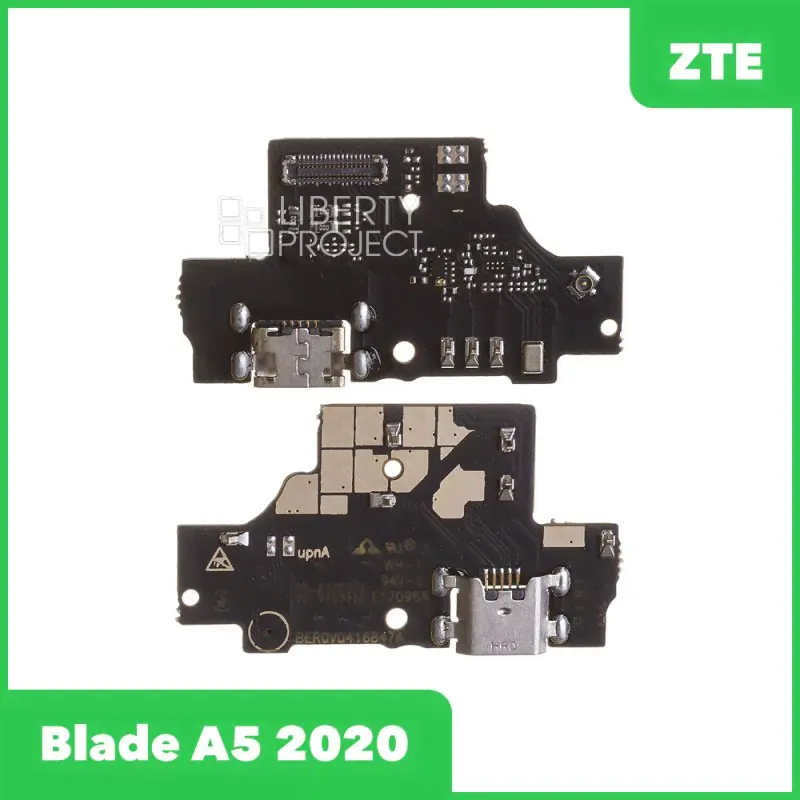 Шлейф для ZTE Blade A5 2020 плата на системный разъем/микрофон