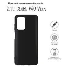 Чехол (накладка) ZTE Blade V40 Vita, BeCover, Черный