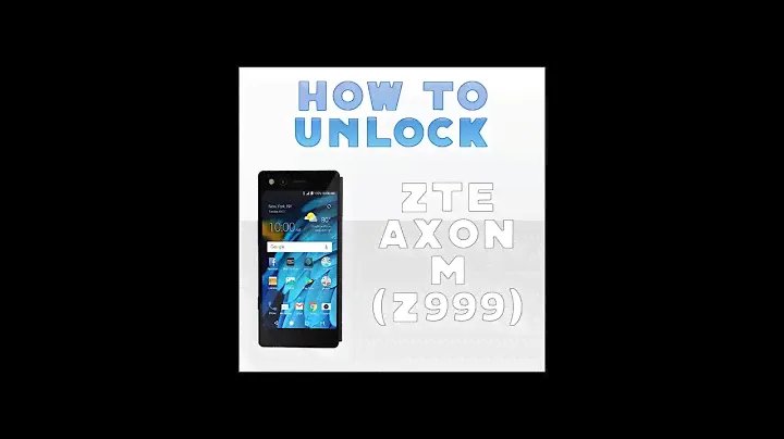 How to unlock At&t zte Axon M Z999 - Easy ZTE unlocking - Use any carrier