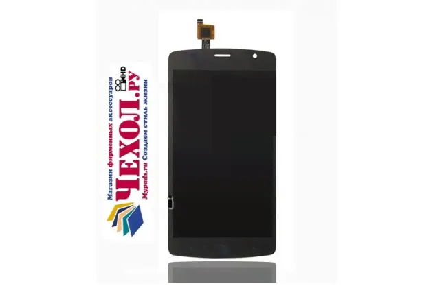 Lcd-жк-сенсорный дисплей-экран-стекло с тачскрином на телефон zte blade l5 plus / zte blade l5 черный + гарантия