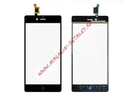 Сенсорное стекло (тачскрин) для ZTE Blade A476 черное
