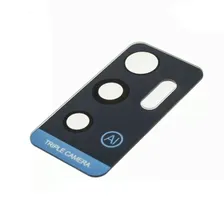 Стекло задней камеры для ZTE Blade A71 (без рамки) (Синий)