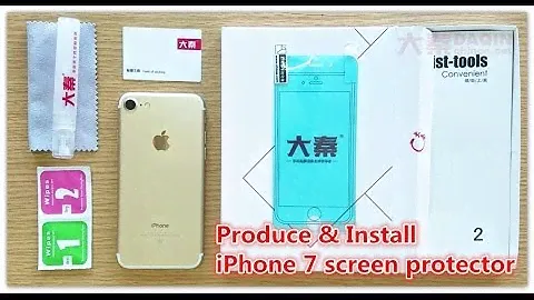 DIY iPhone 7 3D soft anti shock screen protector