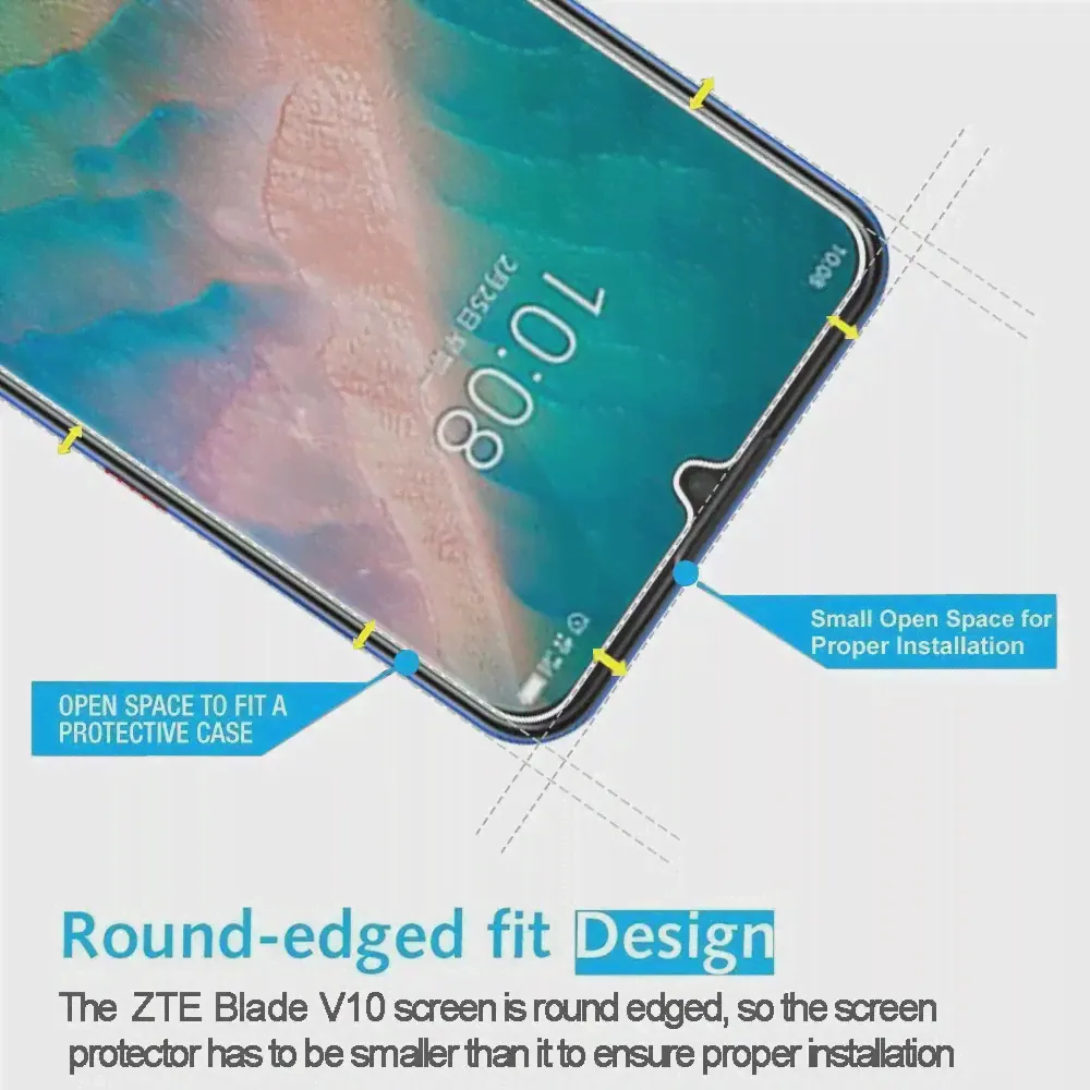 🛍 Защитное стекло для смартфонов ZTE Blade A3 2020, закаленное стекло, Защита экрана для смартфонов ZTE Blade A3 2020, защитная пленка 5,45 дюйма-0