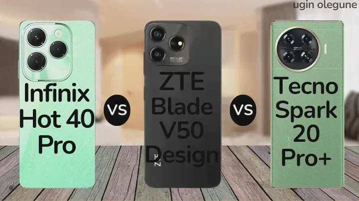 Infinix Hot 40 Pro vs ZTE Blade V50 Design vs Tecno Spark 20 Pro Plus