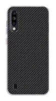 Силиконовый чехол на ZTE Blade A7 (2020) / ЗТЕ Блэйд A7 2020 "Черный карбон"