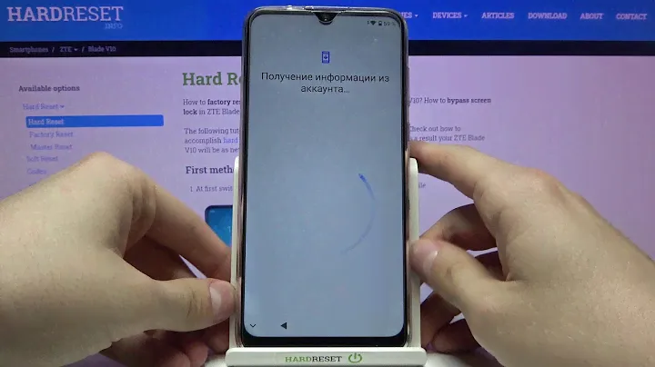 Первая настройка ZTE Blade V10 / Как выполнить первую настройку ZTE Blade V10