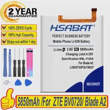 HSABAT 100% Новый 5850 мАч Li3825T43P3h736037 Аккумулятор для ZTE BV0720 ZTE Blade A2 ZTE Blade V7 Lite с двумя SIM-картами