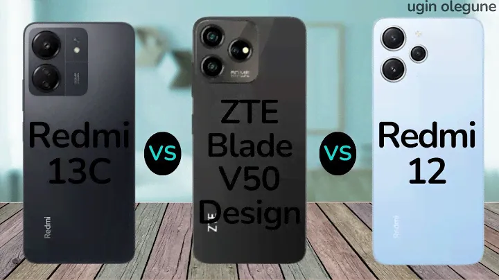 Redmi 13C vs ZTE Blade V50 Design vs Redmi 12
