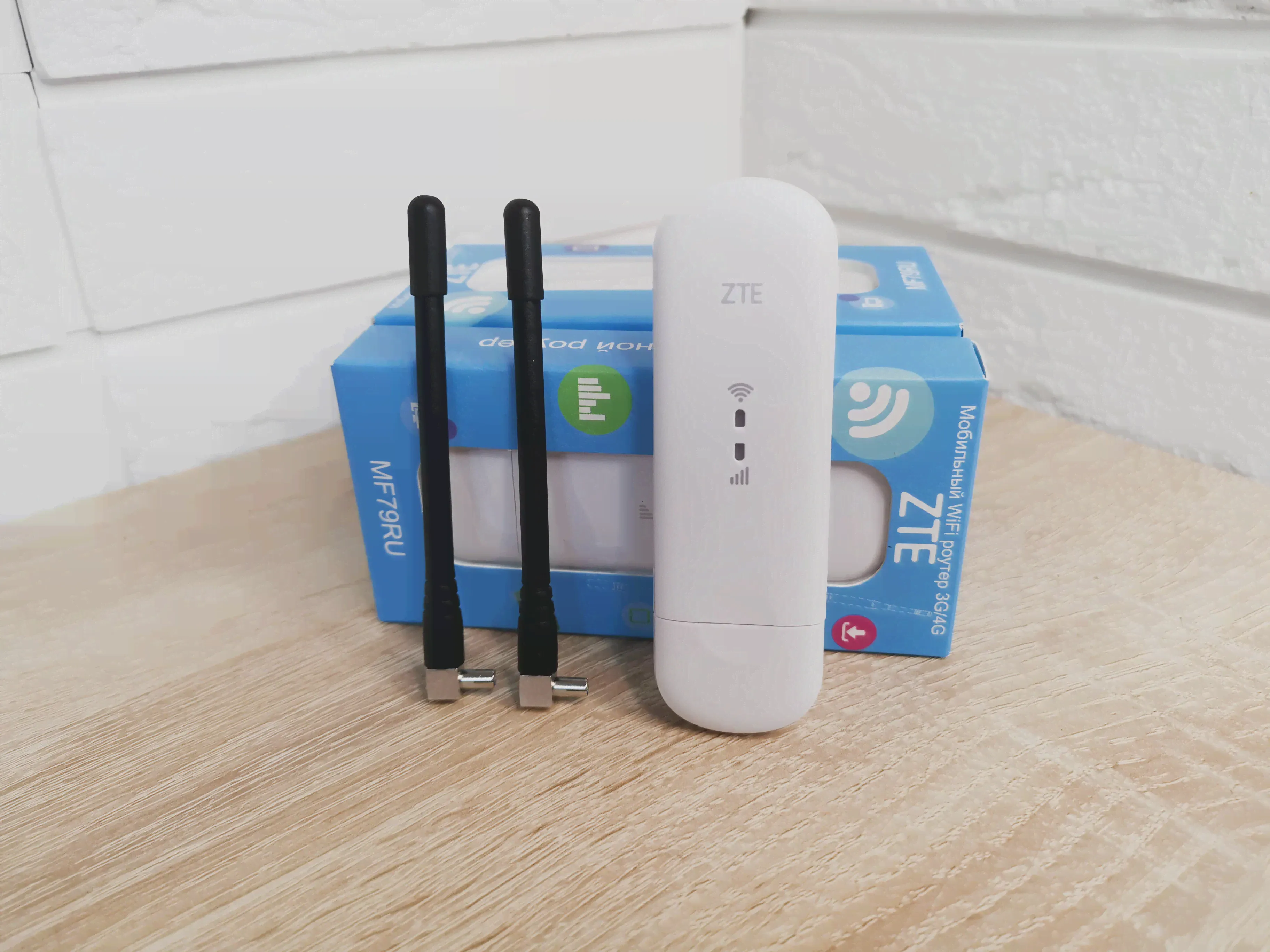 🛍 Комплект 4G Модем - WiFi роутер ZTE 79U (RU) PRO FiX TTL iMEi + Антенна TS9 x2 под Безлимитный Интернет и Сим аналог Huawei-1