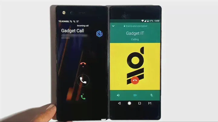 ZTE Axon M incoming call and whatsapp Call Split Screen at same time
