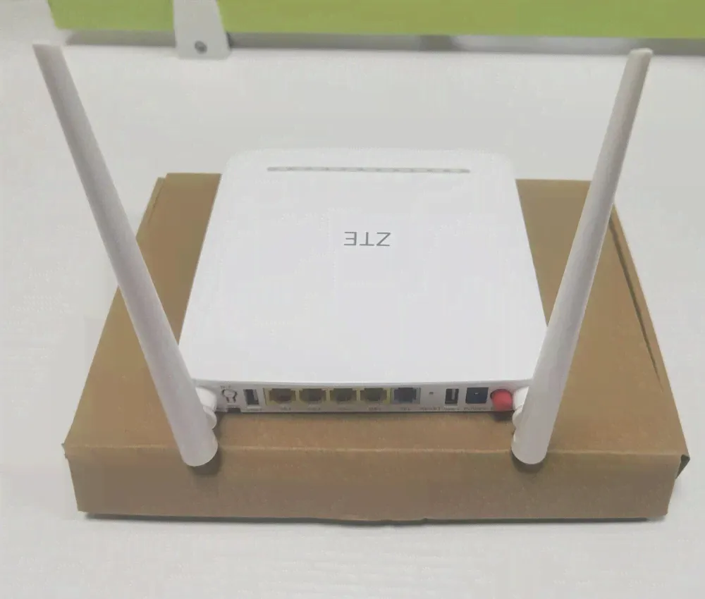 🛍 Оригинальный ZTE F670L двухдиапазонный 4GE + 1TEL + 2USB + WIFI + 2,4G + фонарь WiFi GPON ONU с дистанционным доступом роутером тот же F673A V9 F670L-4