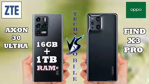 ZTE Axon 30 Ultra| 16GB + 1TB Ram| vs Oppo Find X3 Pro