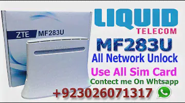 How To Unlock Liquid ZTE MF283U Modem use Any Sim Card Orignal 1000% tested software