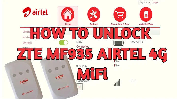 How To Unlock ZTE MF935 AIRTEL 4G Mifi (Permanent Unlock)