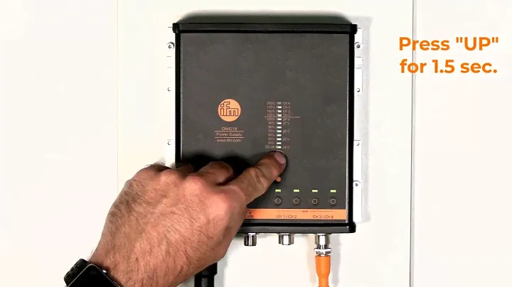 Manual setup of the power supply DN4218