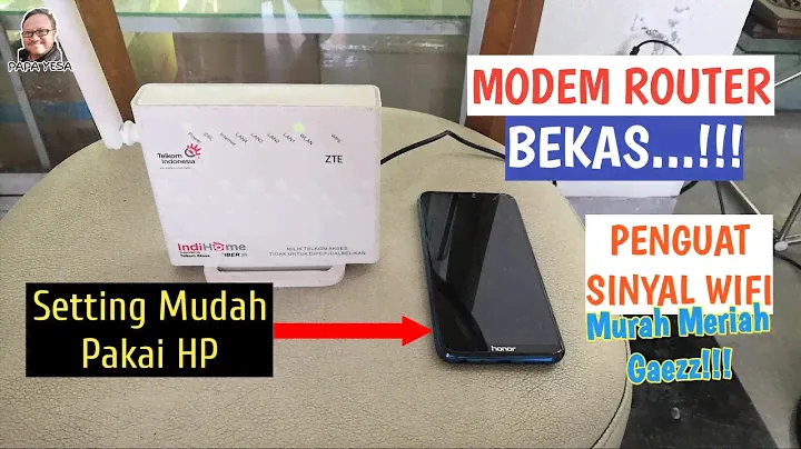 Gak Pake Mahal!!, Pakai Modem Bekas, Sinyal Wifi Jadi Tambah Kuat | ZTE ZXHN H108N Jadi Access Point