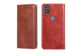 Чехол-книжка MyPads для ZTE Blade A7s (2020),коричневый