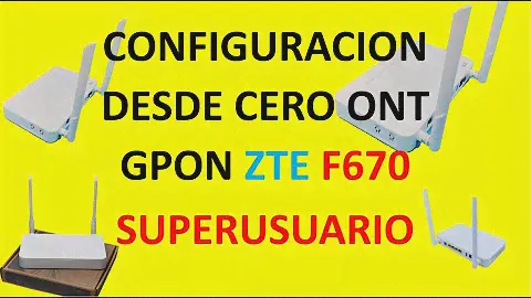 CONFIGURACION DE ONT ZTE F660 MODO REPETIDOR