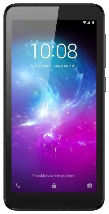 Смартфон ZTE ZTE Blade L8 Black, 5'' 18:9 960x480, 1.3GHz, 4 Core, 1GB RAM, 32GB, up to 128GB flash, 8Mpix/5Mpix, 2 Sim, 2G, 3G, BT v4.2, Wi-Fi, GPS, Micro-USB, 2000mAh, Android 9 Pie (версия Go), 143
