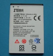 Аккумулятор для ZTE Li3712T42P3h634445