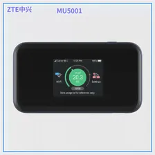 Портативный маршрутизатор ZTE MU5001 5G Wi-Fi6, Мобильная точка доступа Sub6G, 2,4-Дюймовый Цветной сенсорный экран